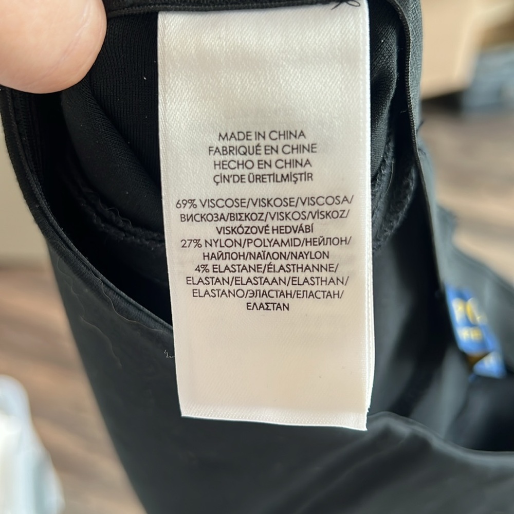 Polo Ralph Lauren Black Leggings with Ankle Zip - Picture 7 of 7
